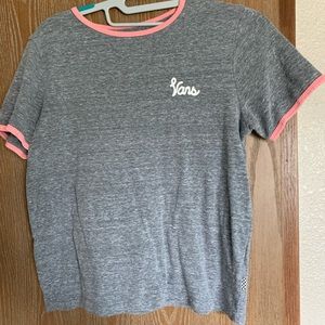 Grey vans t shirt